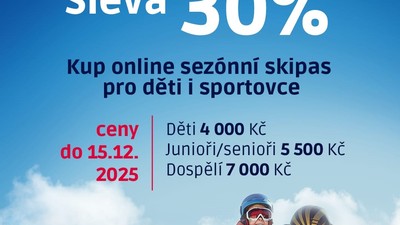 PŘEDPRODEJ SEZÓNNÍCH SKIPASŮ 2025/26