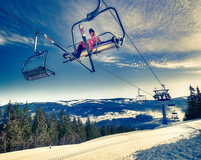 Ski Resort Herlíkovice - ski lift to Žalý
